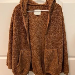 American Eagle Sherpa Zip-Up Hoodie